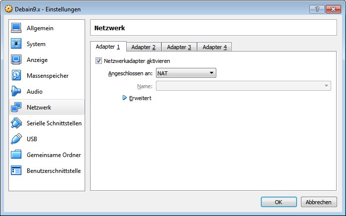 Debian Installation Erster Auswahlbildschirm